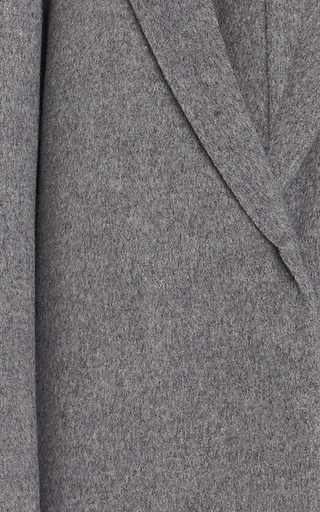 Collared One Button Wool-Blend Coat展示图
