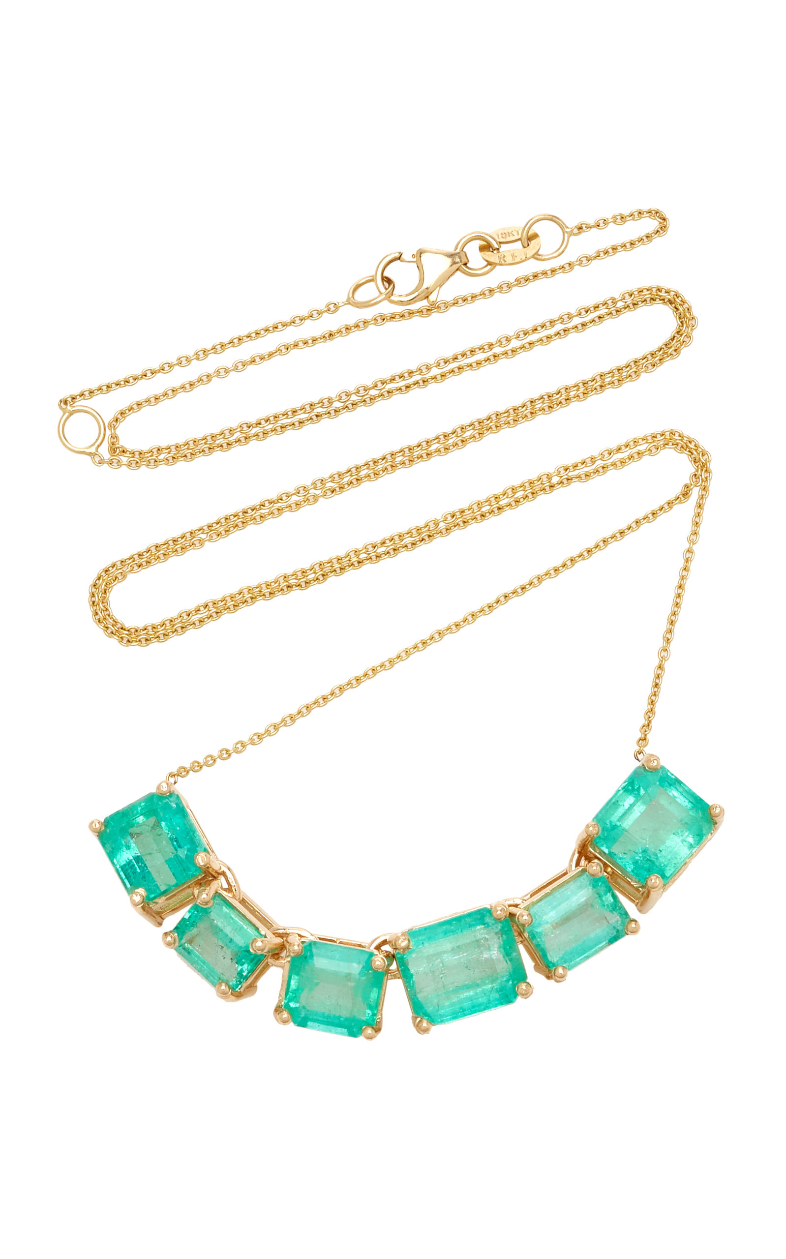 Maria Jose Jewelry Women's 18K Yellow Gold Emerald Necklace