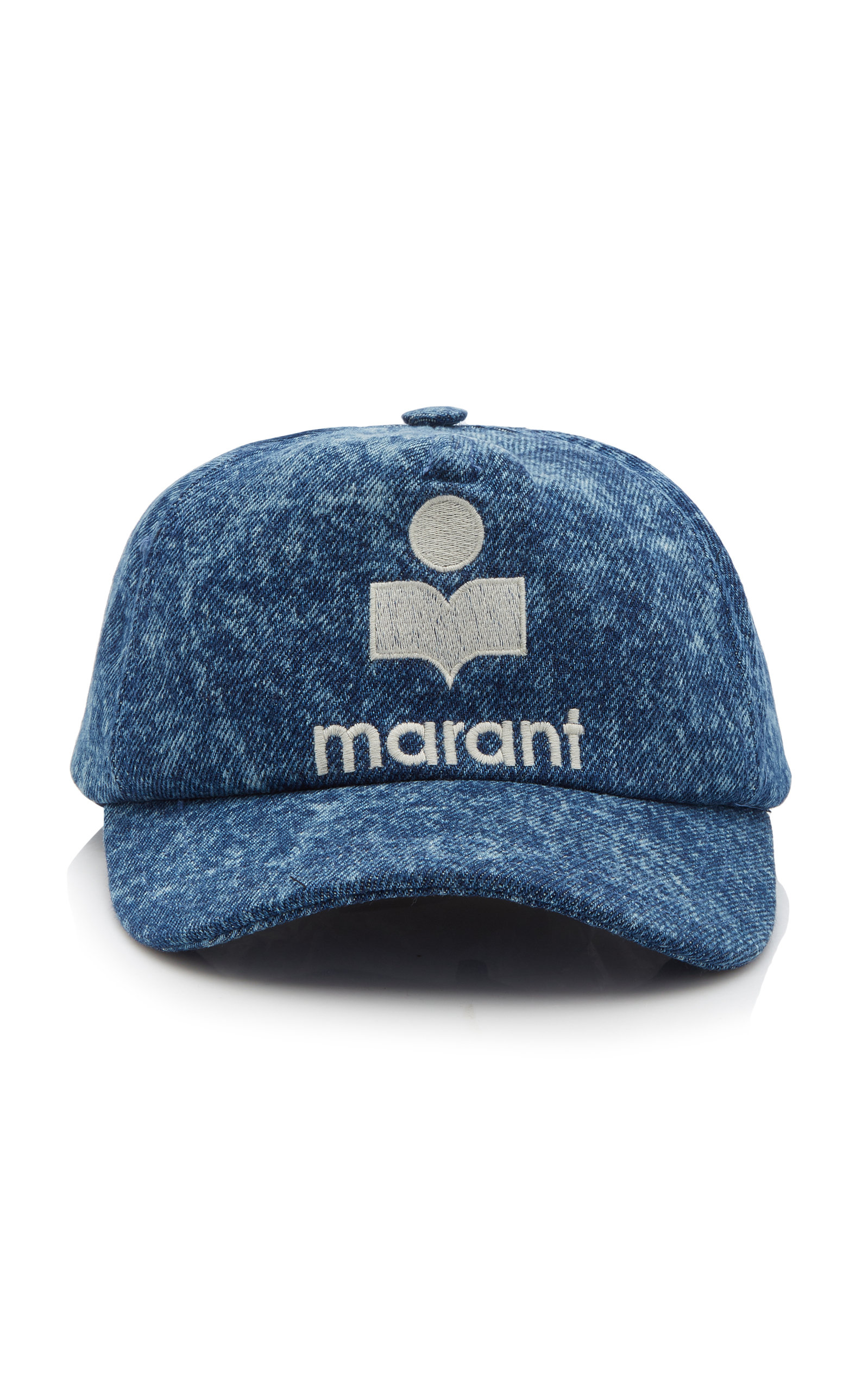 Marant Tyron Logo Denim Baseball Cap In Blue | ModeSens