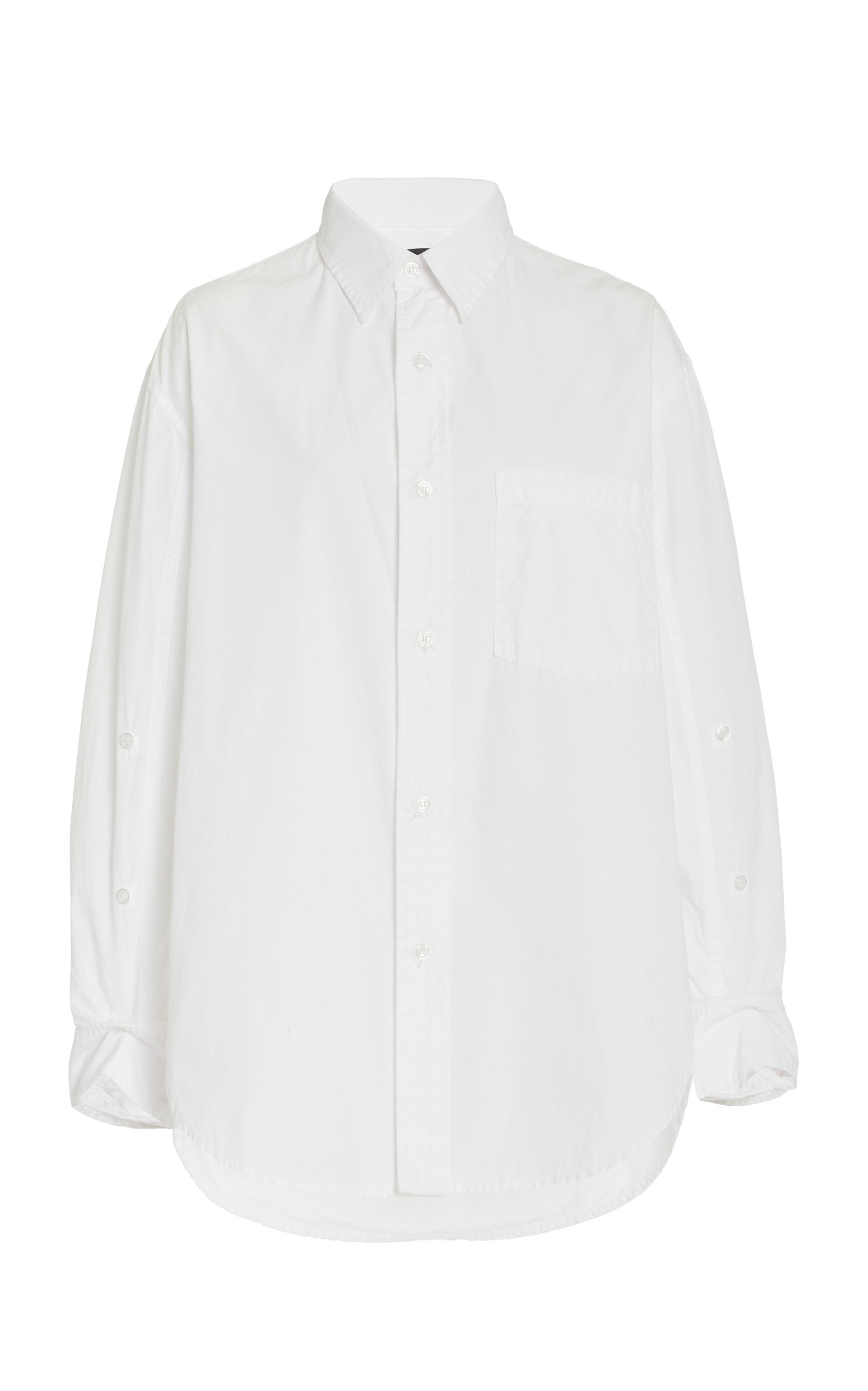 Shop Citizens Of Humanity Kayla Oversized Cotton Shirt In White