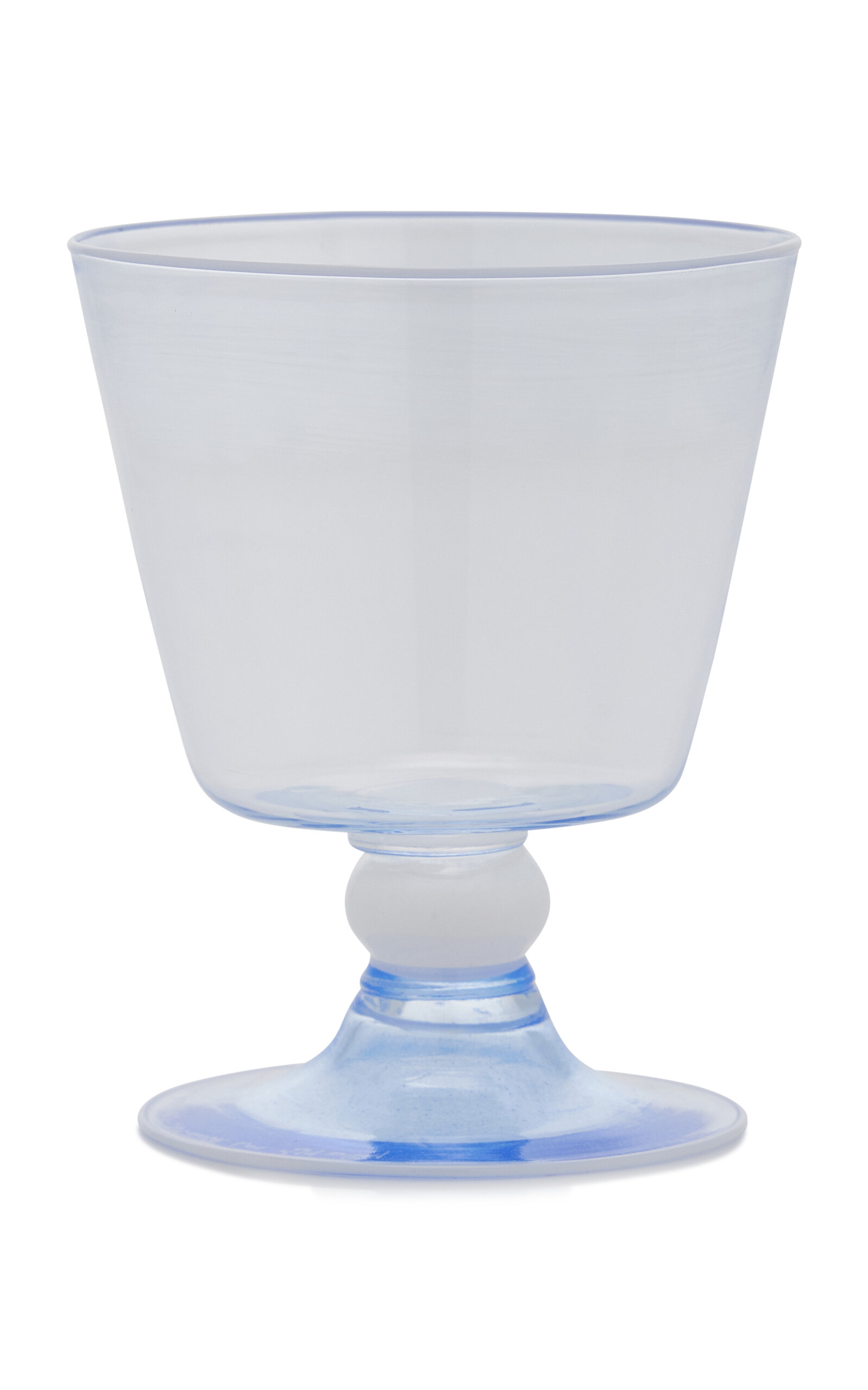 Moda Domus Footed Water Glass In Blue