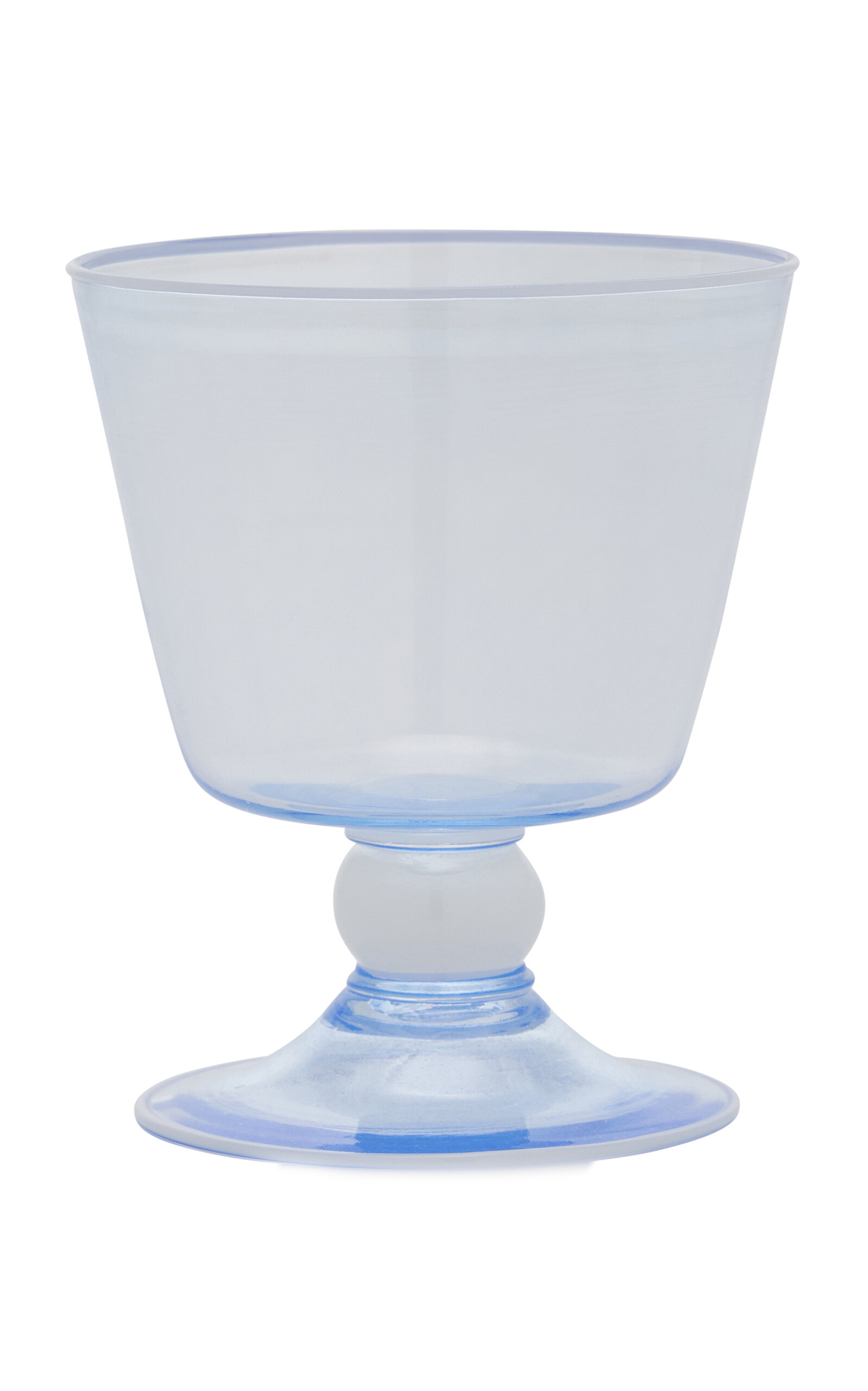 Moda Domus Footed Wine Glass In Blue