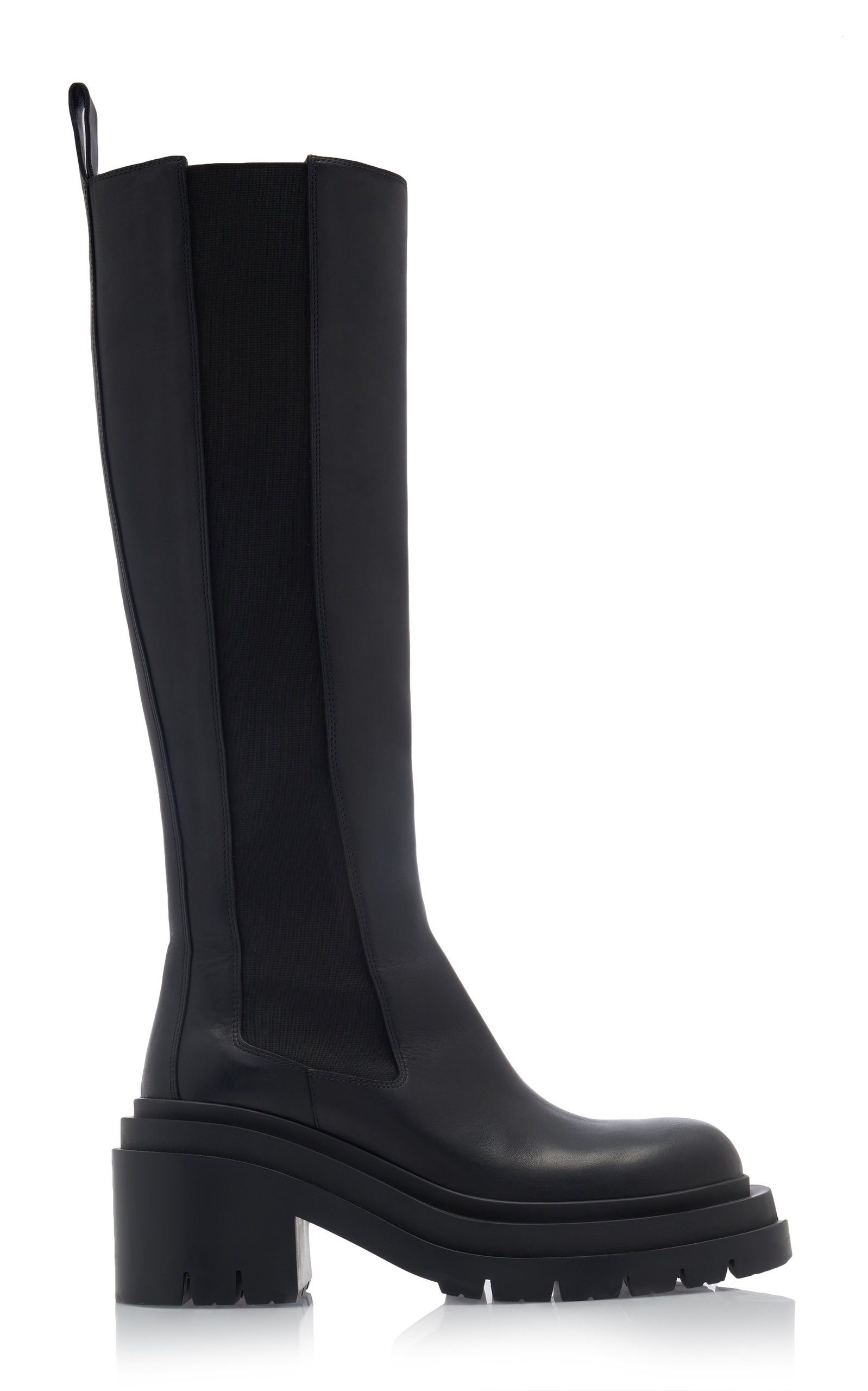 Bottega Veneta - Women's The Lug Knee High Boots - Black - IT 35 - Moda Operandi