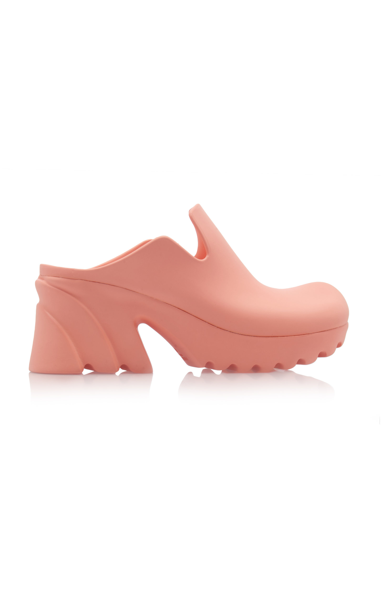 Bottega Veneta - Women's Rubber Flash Mules - Pink - IT 37 - Moda Operandi