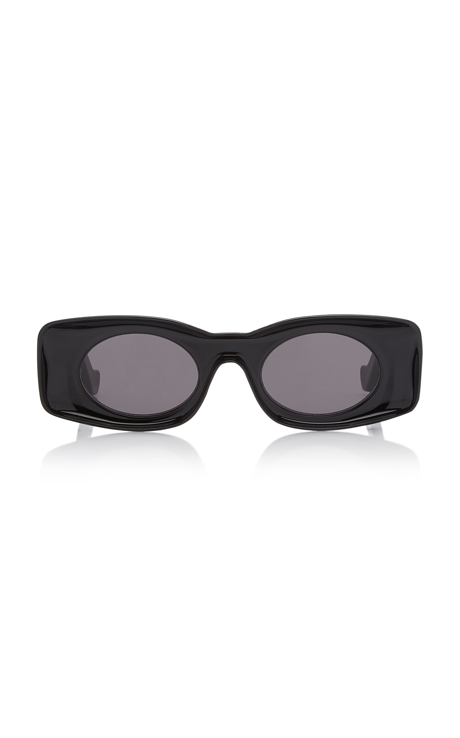 Loewe - Women's Paula's Ibiza Square-Frame Acetate Sunglasses - Black - Moda Operandi