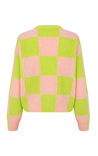 Harry Oversized Checked Knit Sweater展示图