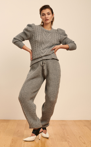 Wengen Cable-Knit Cashmere Sweater展示图