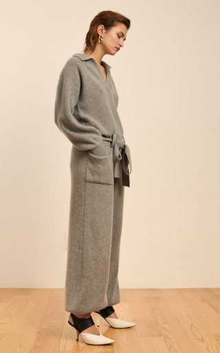 Morzine Belted Cashmere-Wool Jumpsuit展示图