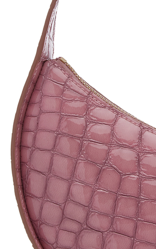 Nadia Croc-Effect Leather Shoulder Bag展示图