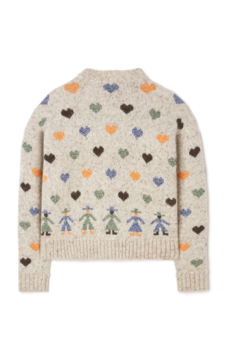 Love Each Other Printed Wool-Blend Sweater展示图