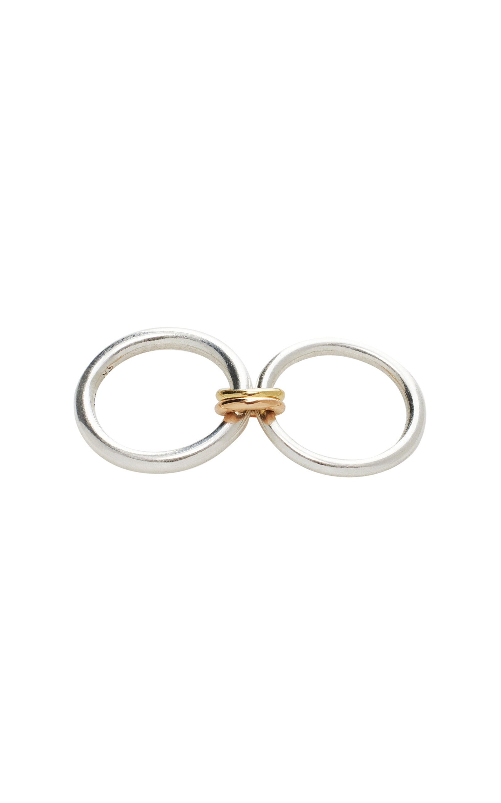 Spinelli Kilcollin Calliope Sterling Silver; 18k Yellow And Rose Gold Ring In White