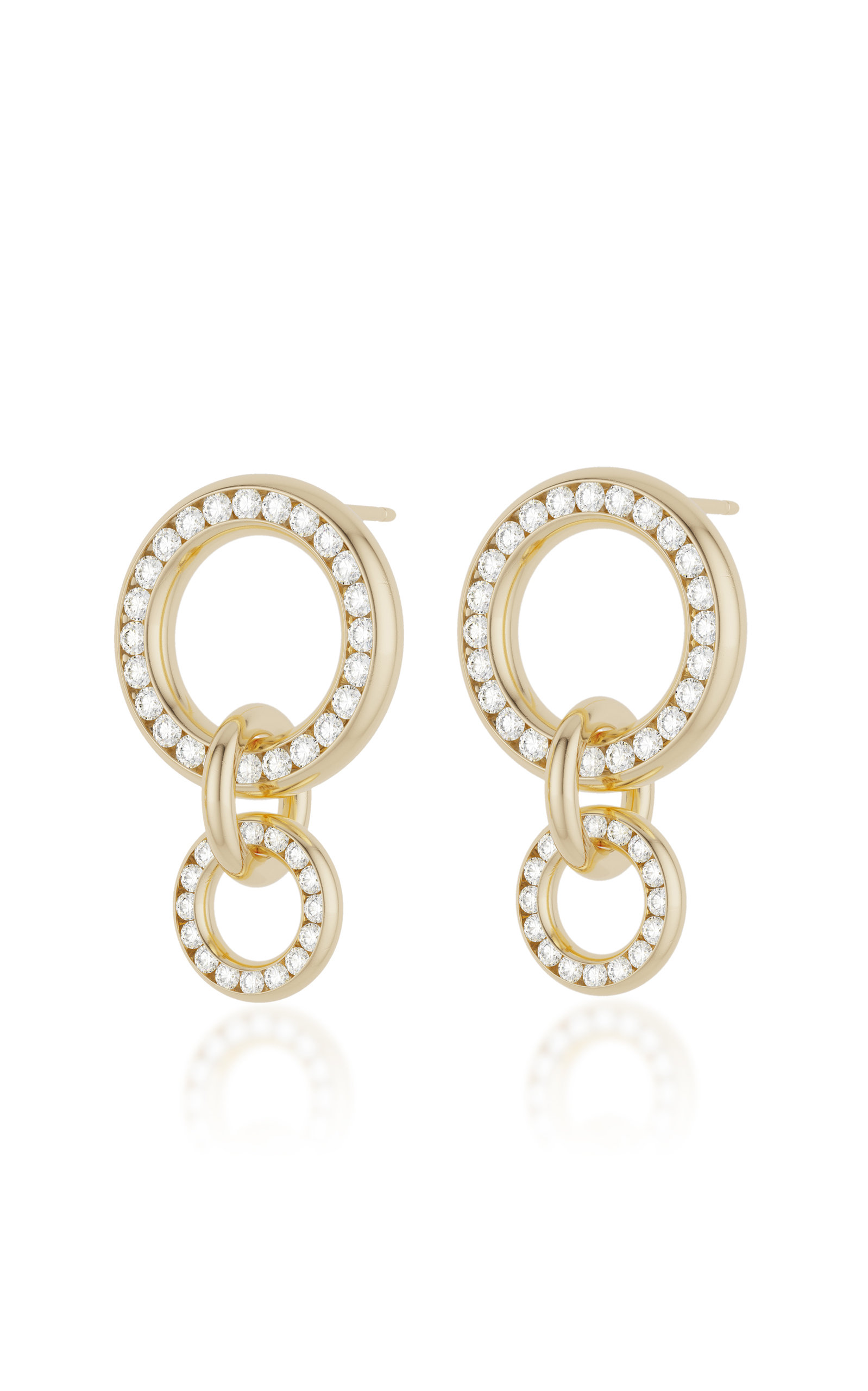 SPINELLI KILCOLLIN WOMEN'S CANIS 18K YELLOW GOLD DIAMOND EARRINGS