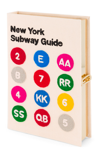 New York Subway Guide Embroidered Clutch展示图