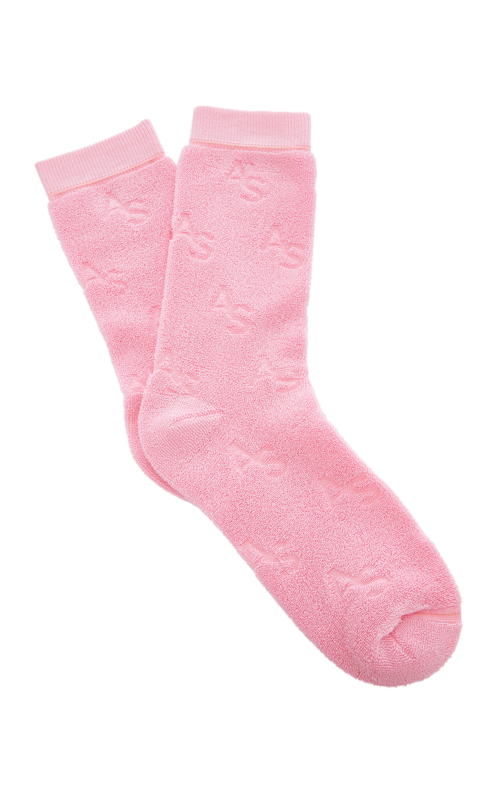 Acne Studios - Women's Logo-Knit Cotton Terry Socks - Pink - Moda Operandi