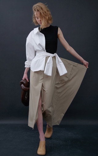 Virgin Wool-Blend Maxi Skirt展示图