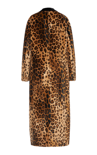 Leopard-Print Cotton-Blend Velvet Coat展示图