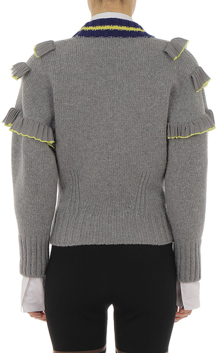 Ruffled Extrafine Merino Wool Sweater展示图