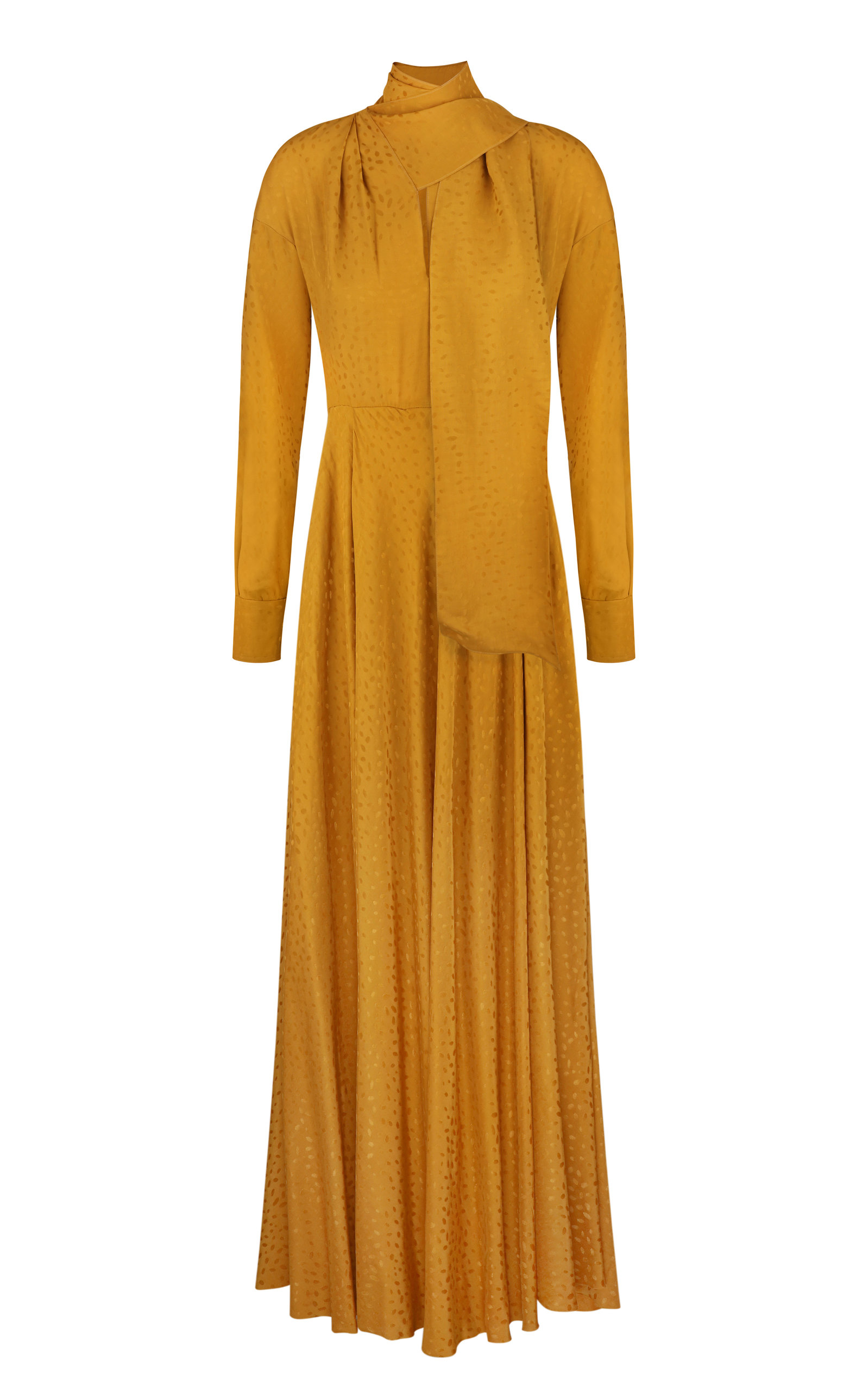 ANNA OCTOBER WOMEN'S LONDON TEXTURED SATIN MAXI DRESS