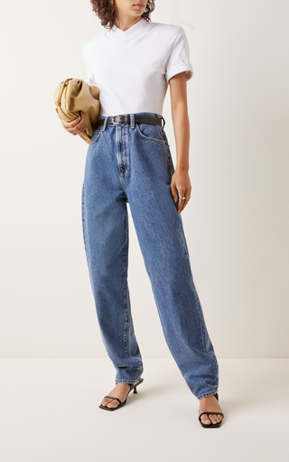 The Nara Rigid High-Rise Tapered-Leg Jeans展示图