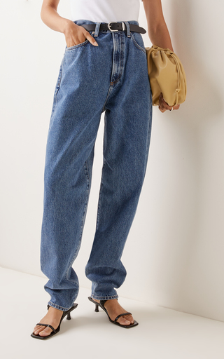 The Nara Rigid High-Rise Tapered-Leg Jeans展示图