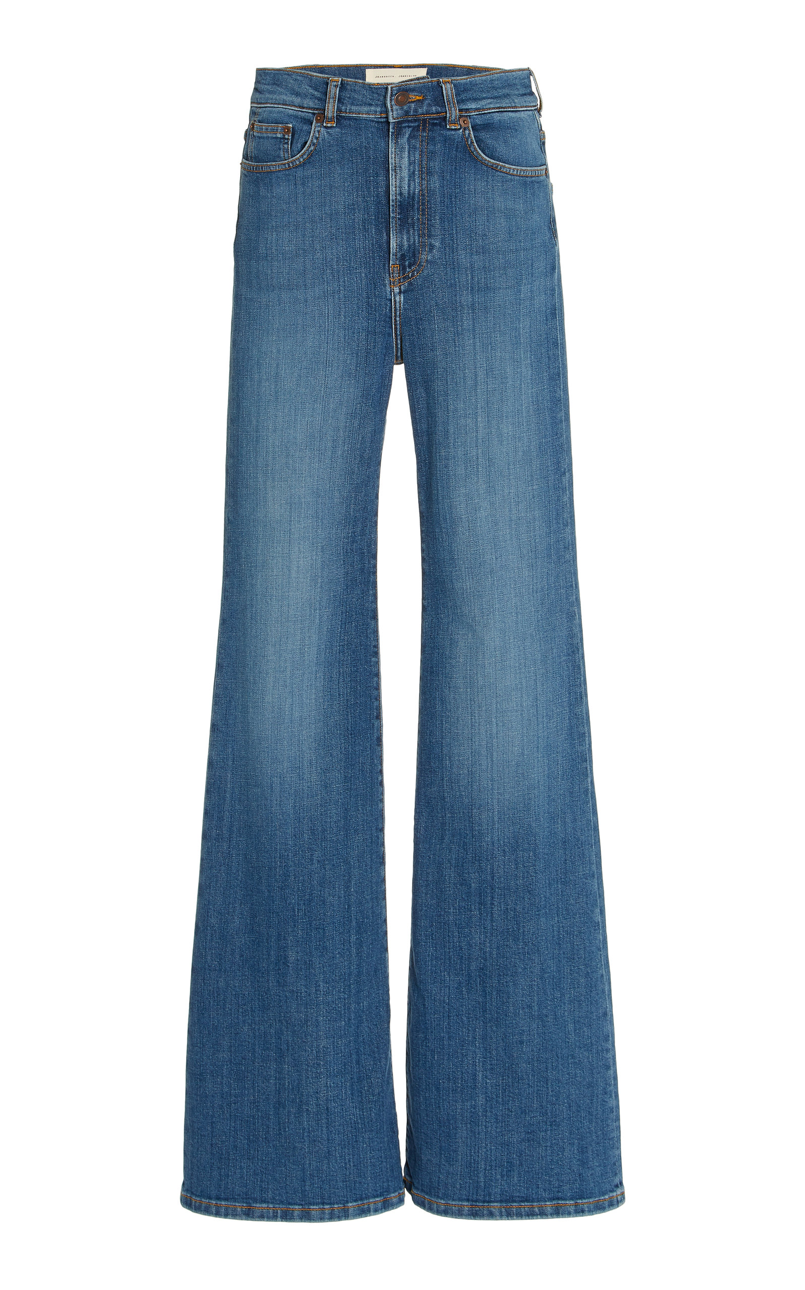 Jeanerica Women's Fuji Stretch High-Rise Organic Cotton Super Flared-Leg Jeans