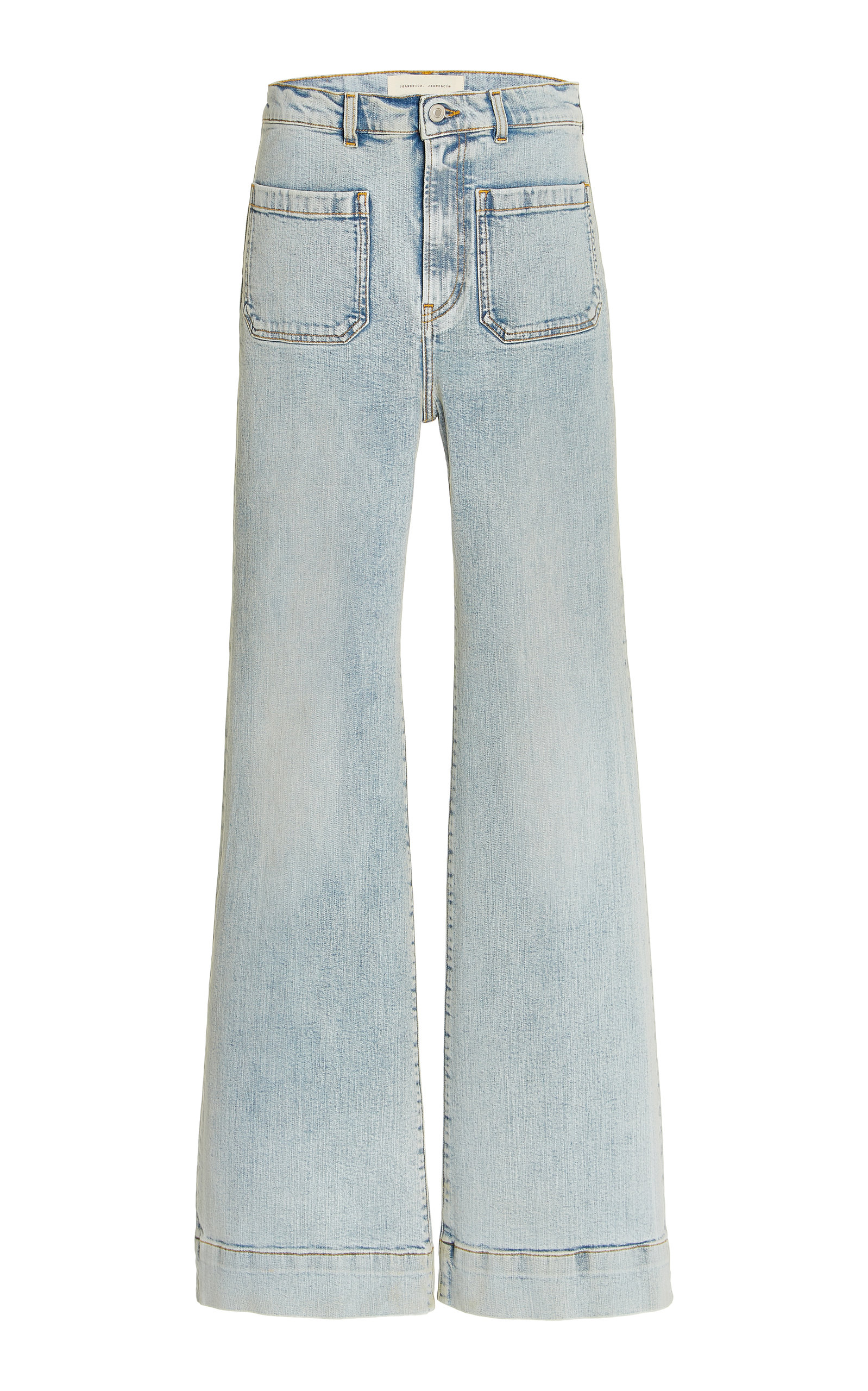 St Monica Stretch High-Rise Flared-Leg Jeans