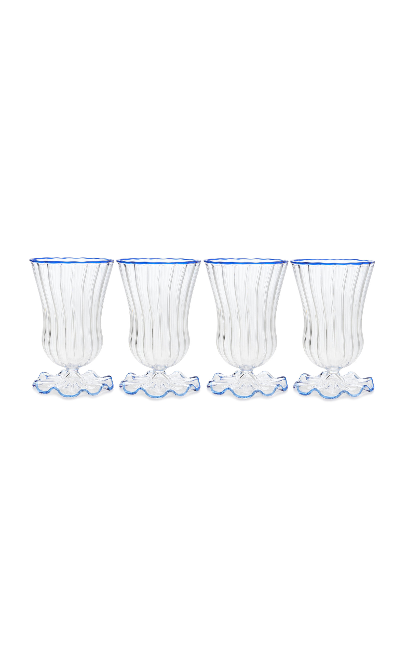 Moda Domus Set-Of-Four Water Glasses - Green