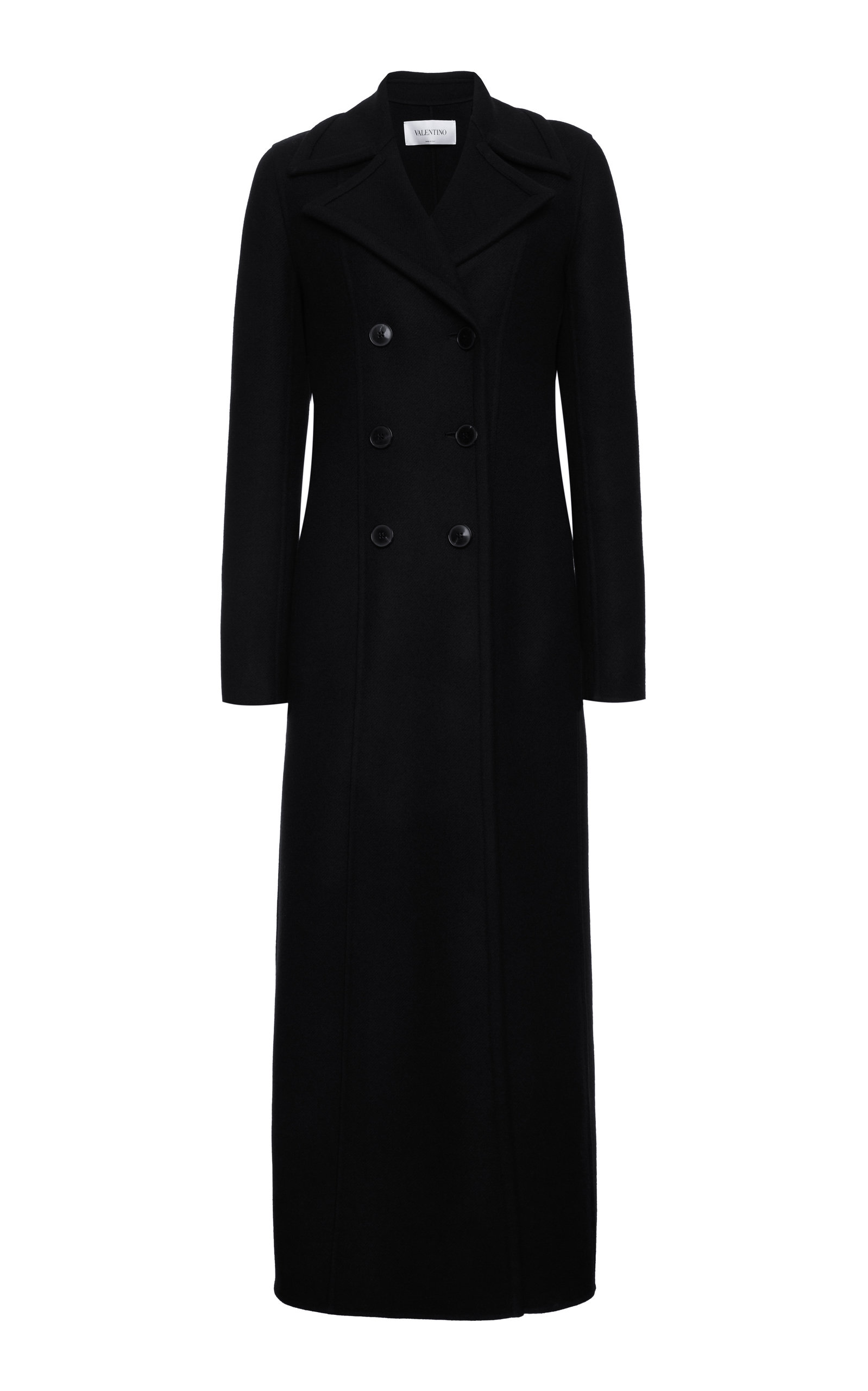 VALENTINO WOMEN'S DOUBLE-BREASTED WOOL-BLEND COAT