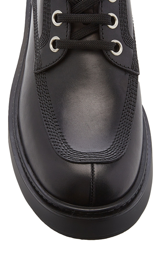 Logo-Detailed Leather Loafers展示图