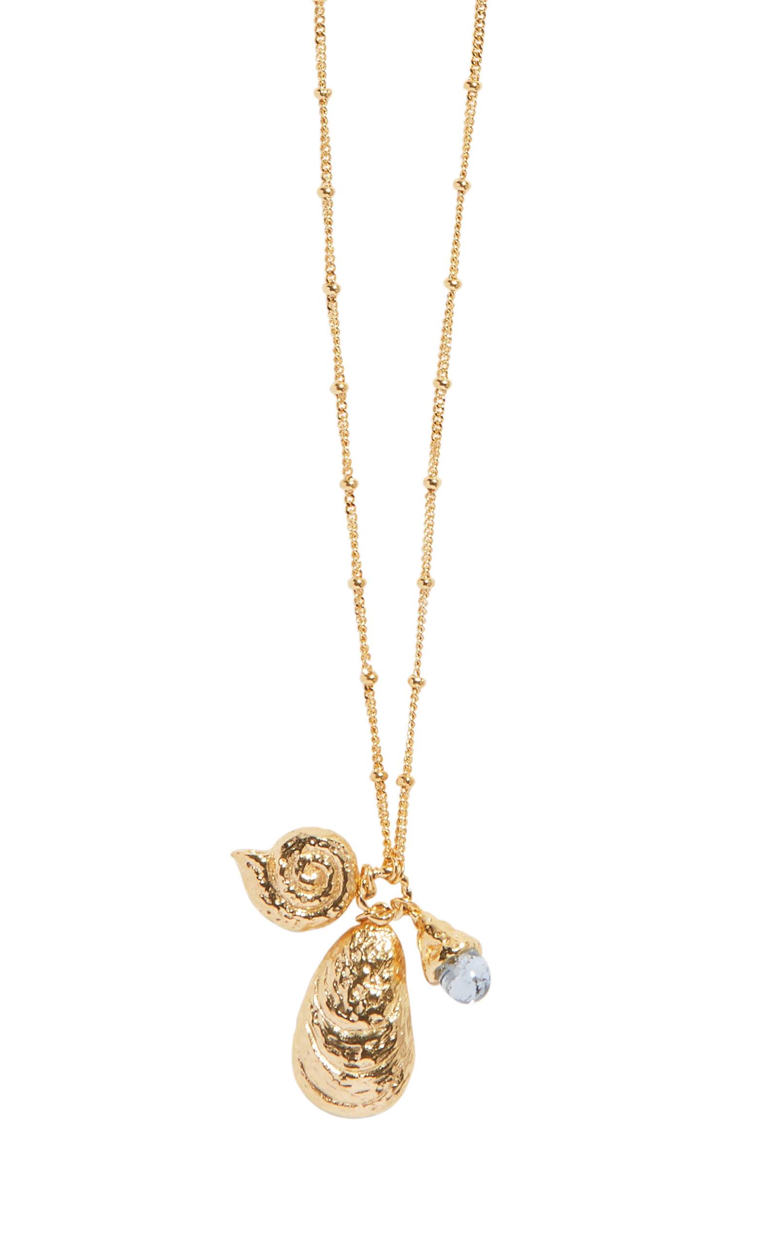 PAMELA LOVE WOMEN'S GOLD-PLATED SHIPWRECK CHARM NECKLACE