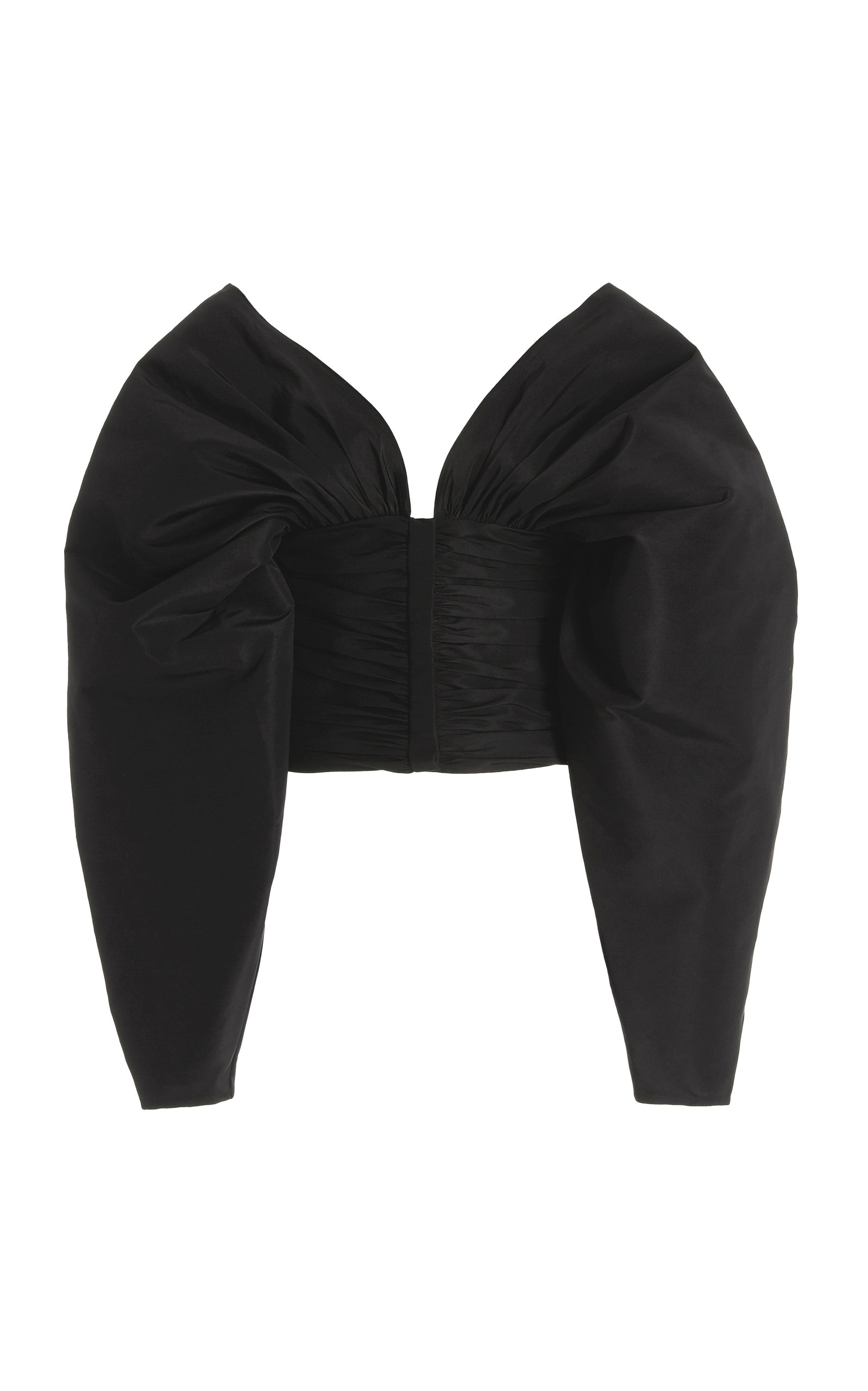 Aliã©tte Women's Ruched Silk Top In Black