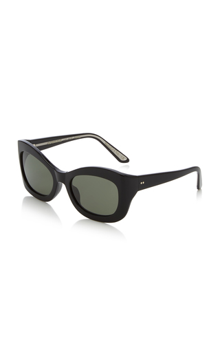Edina Square-Frame Acetate Sunglasses展示图