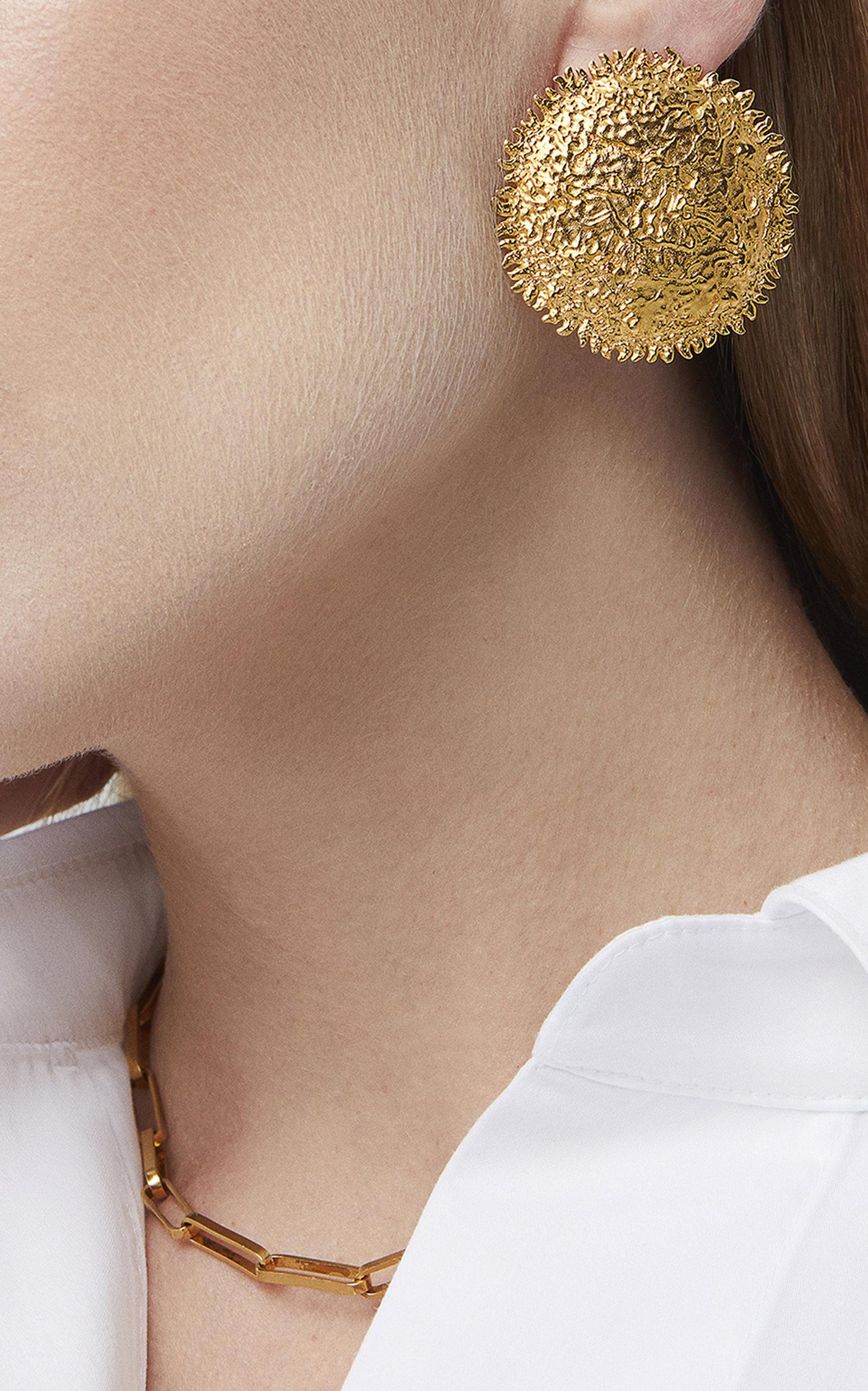 Evren Kayar Women's Celestial Sun 18k Yellow Gold Earrings