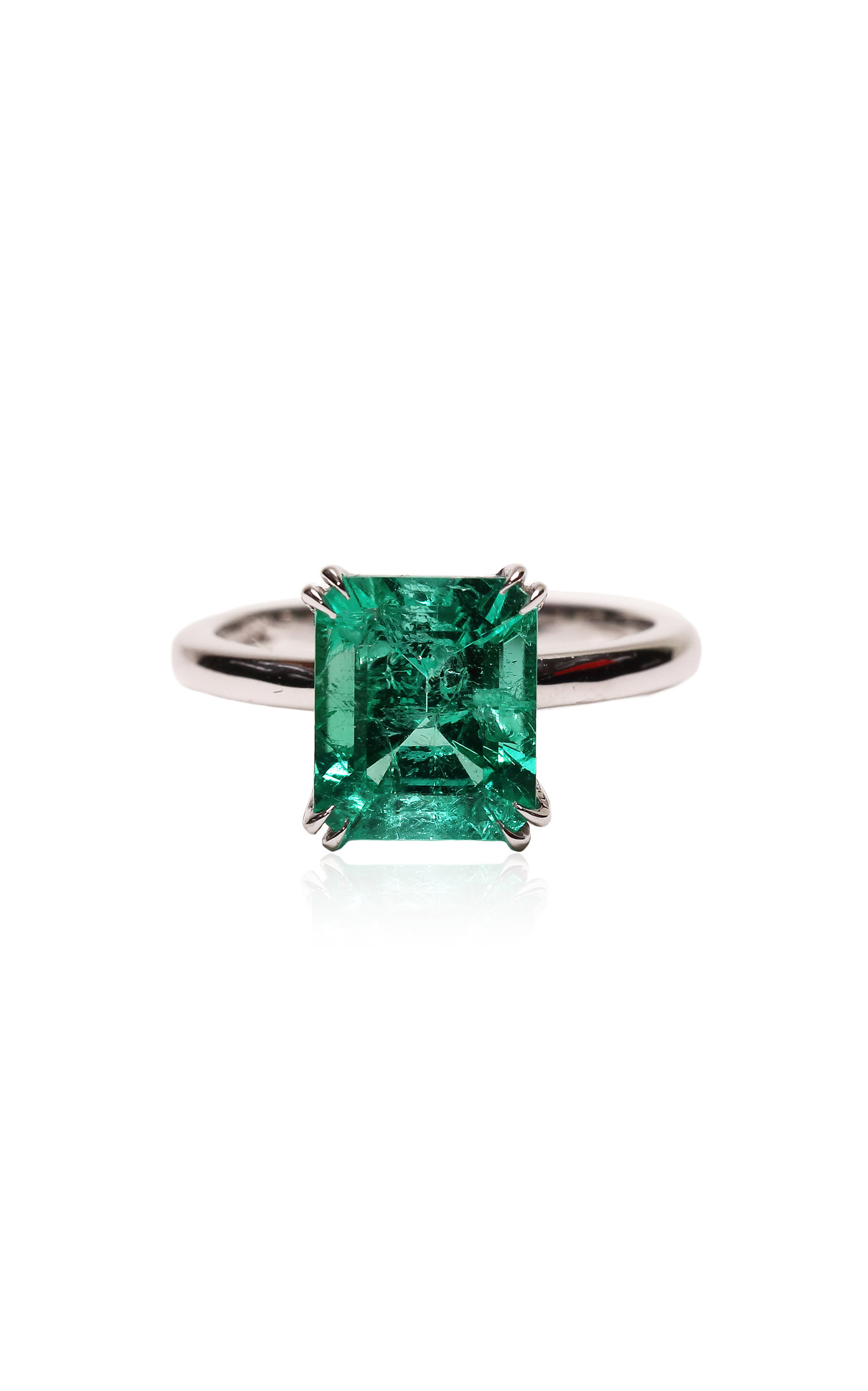 Maria Jose Jewelry Women's 18K White Gold Emerald Ring