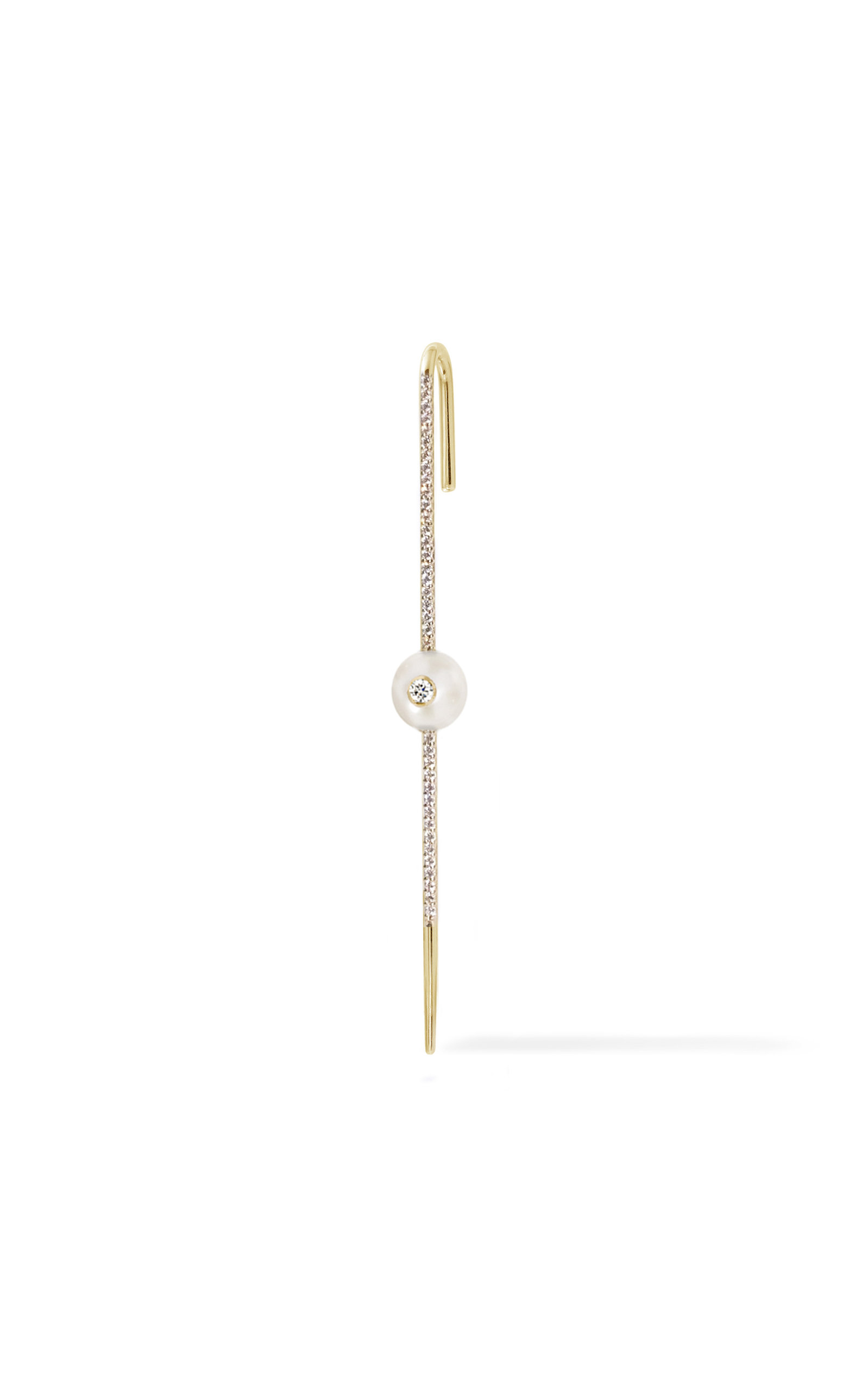 Katkim Floating Pearl Ear Pin In Not Applicable