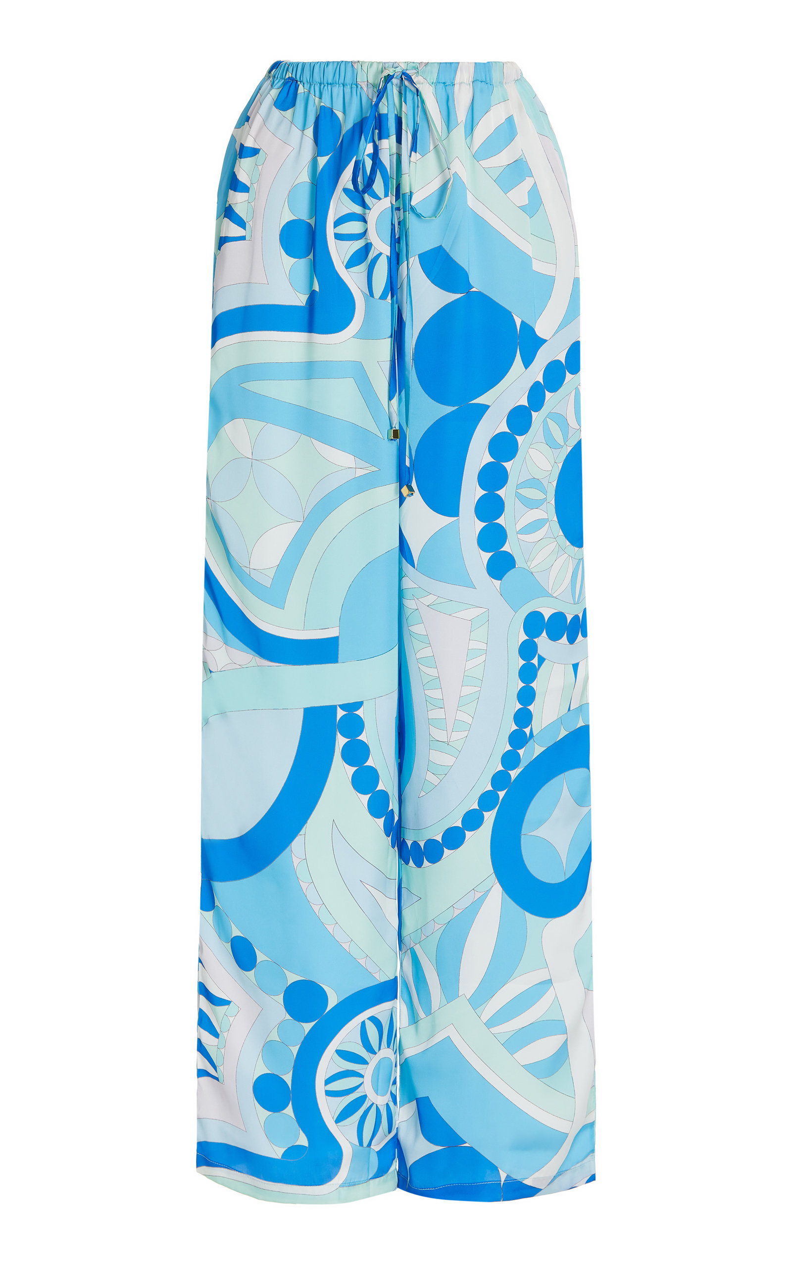 Cin Cin - Women's Oasis Printed Voile Pants - Blue - Moda Operandi
