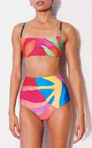 Sia Printed Bikini Top展示图
