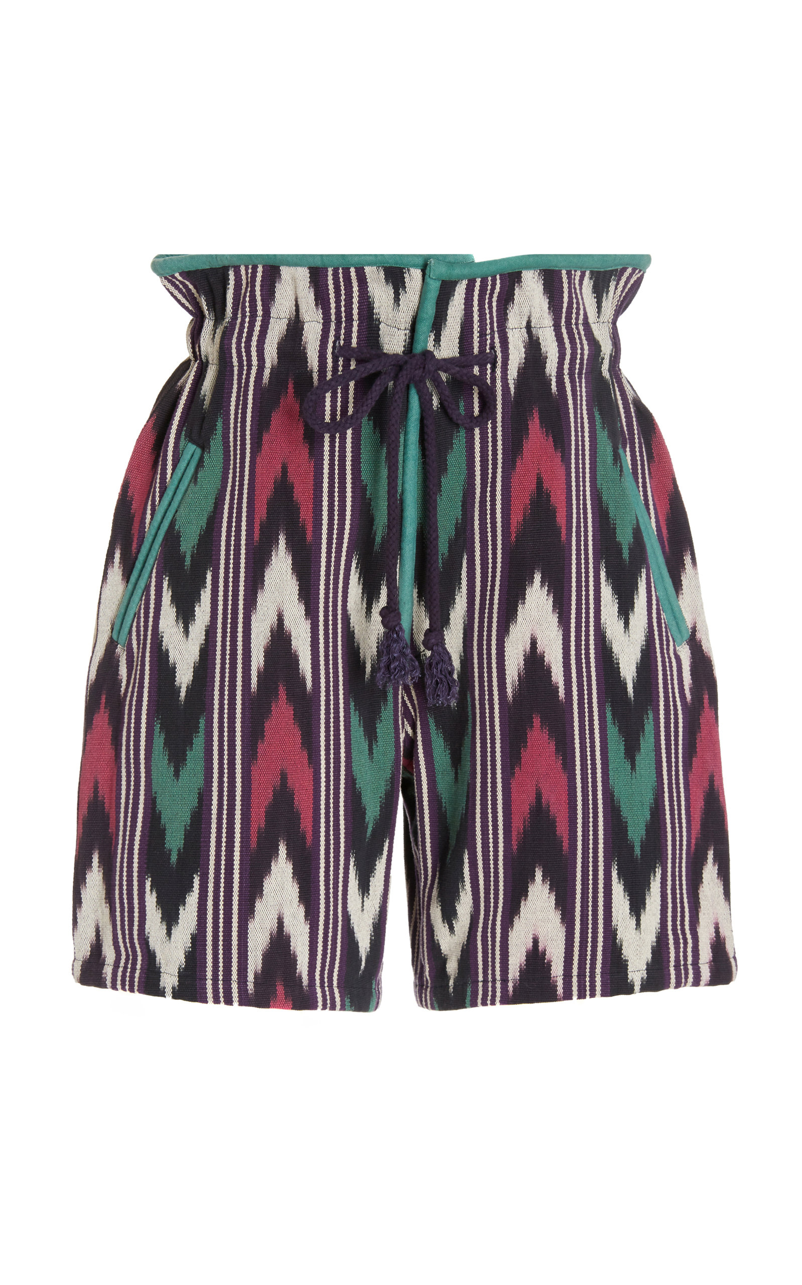 Isabel Marant Étoile Linima Cotton-jacquard Shorts In Purple | ModeSens