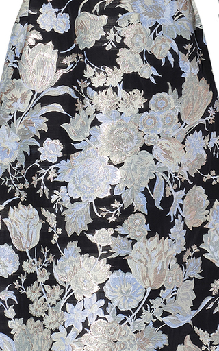 Ethel Belted Floral Jacquard Gown展示图