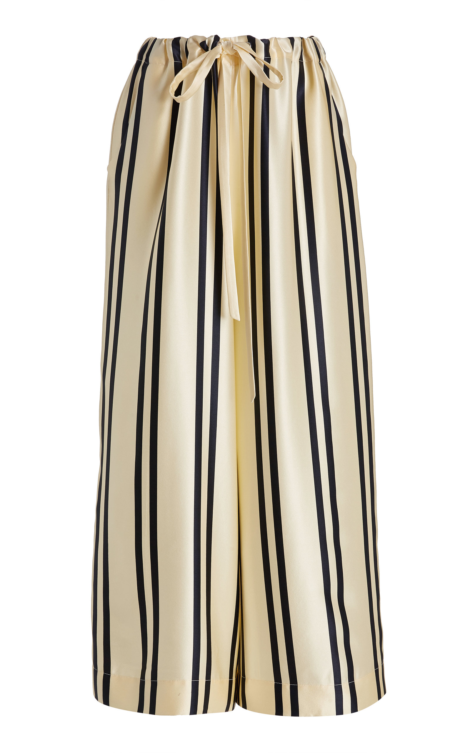 Khaite - Women's Phoebe Striped Silk Wide-Leg Pants - Stripe - Moda Operandi