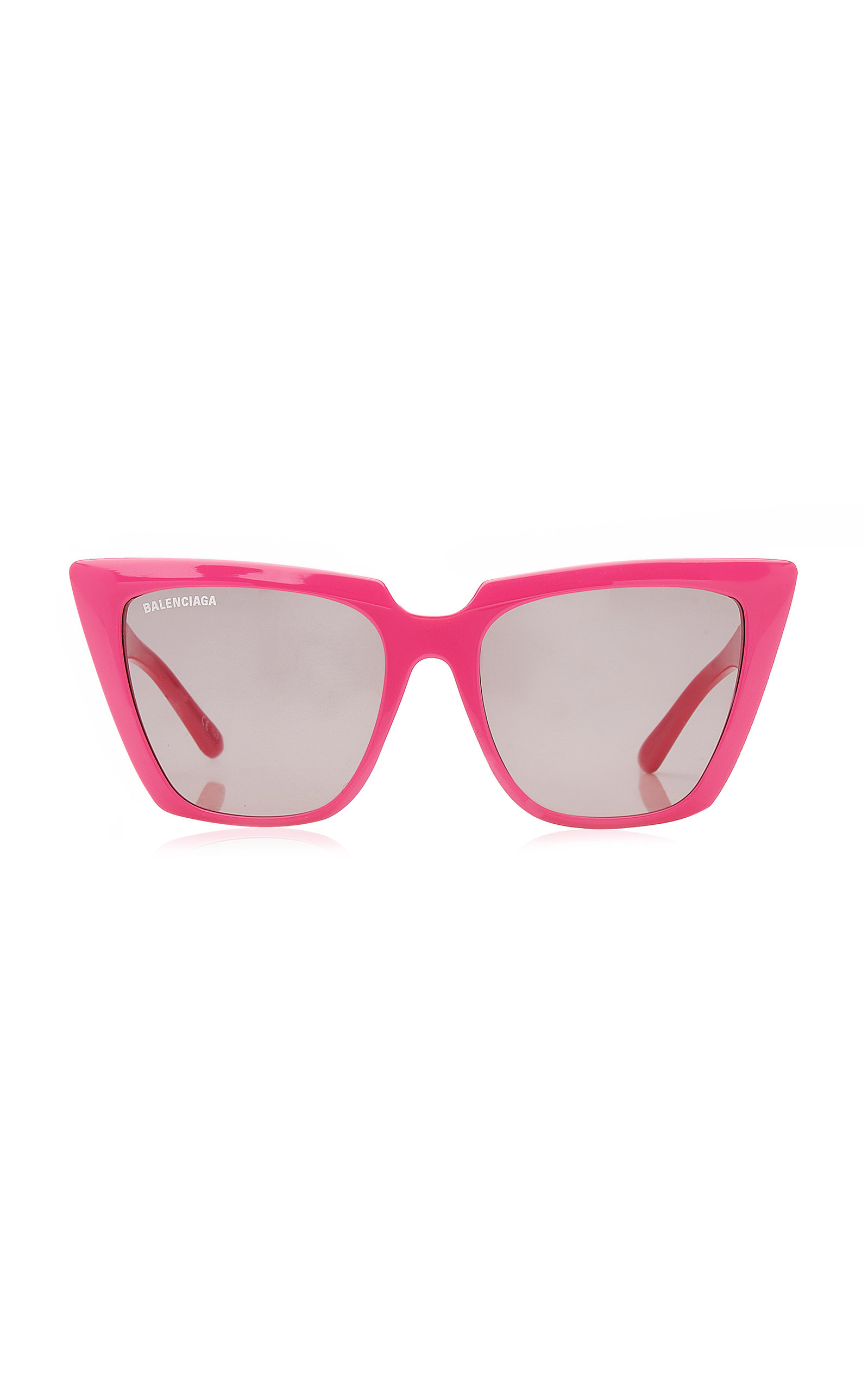 Balenciaga - Women's Cat-Eye Acetate Sunglasses - Pink - Moda Operandi