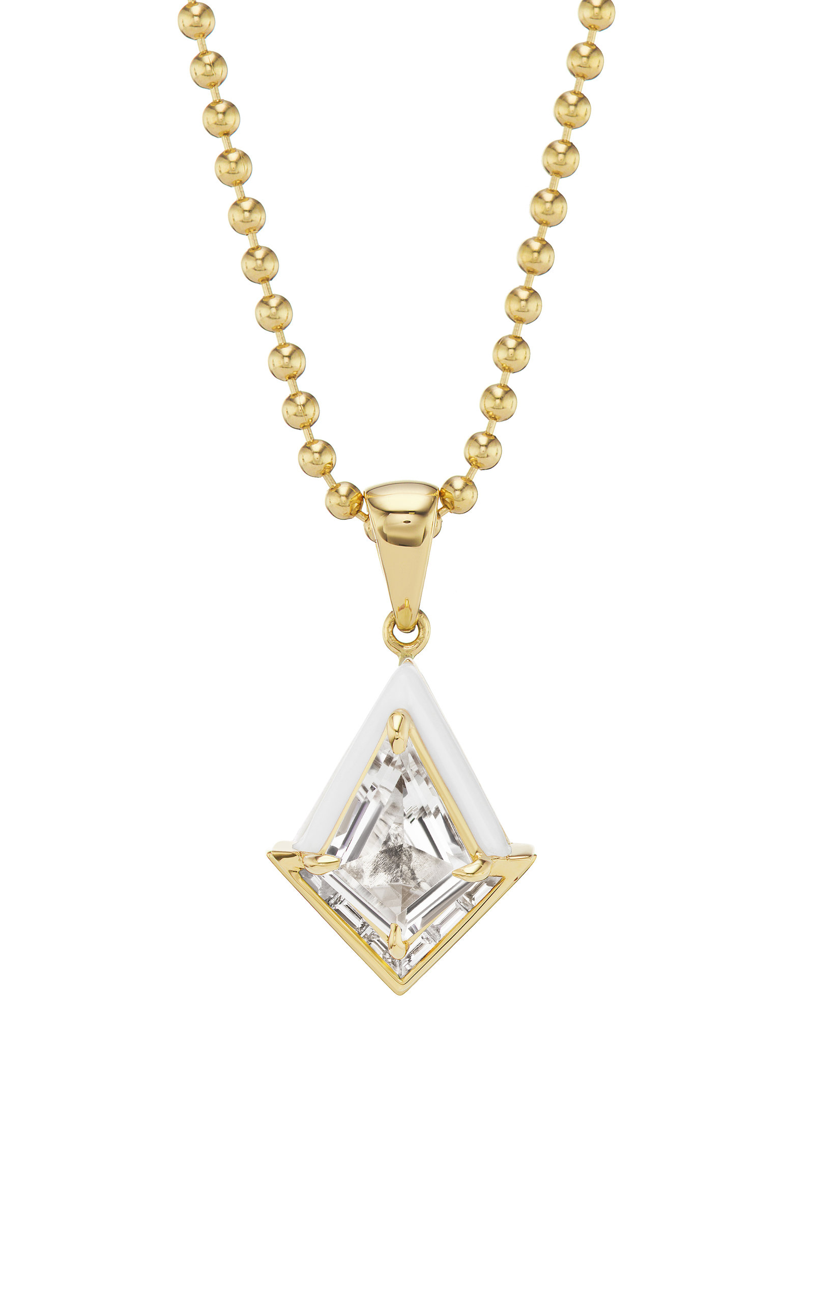 Emily P. Wheeler Women's Twinkle Enameled 18K Yellow Gold Topaz; Diamond Necklace