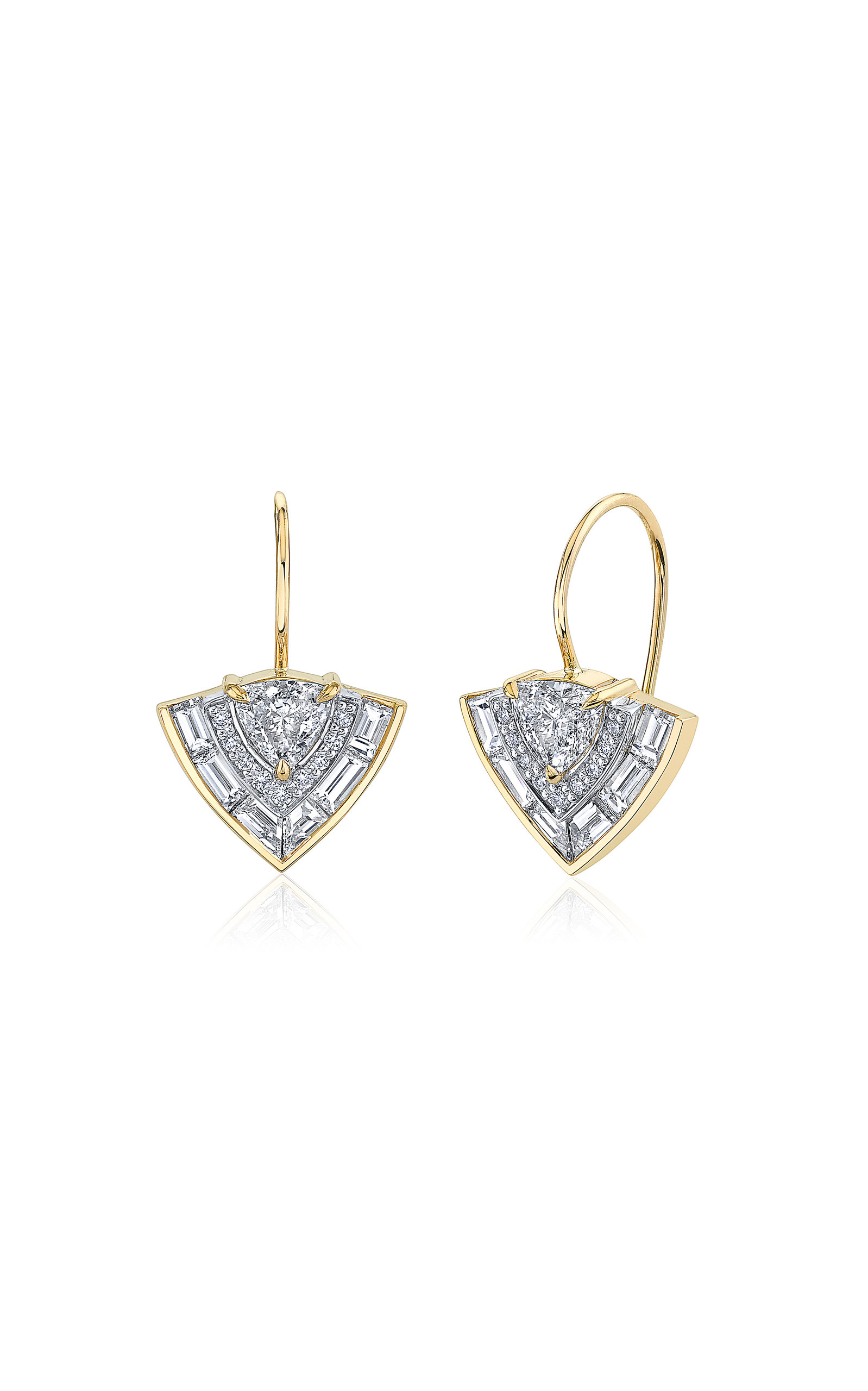 Emily P. Wheeler Women's Tiered 18K Yellow Gold Diamond Earrings