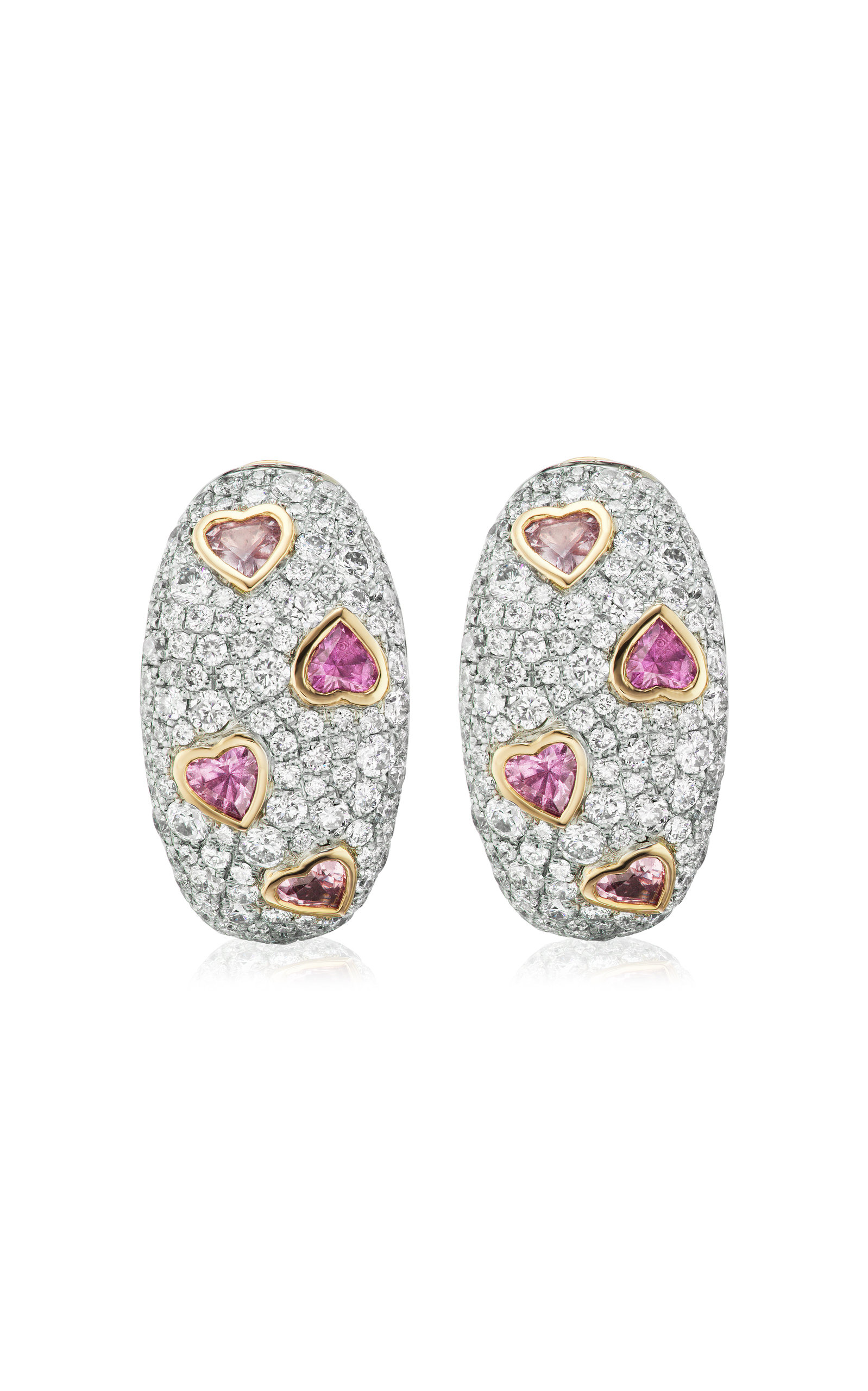 Emily P. Wheeler Women's Sparkle 18K Yellow and White Gold Diamond; Sapphire Earrings