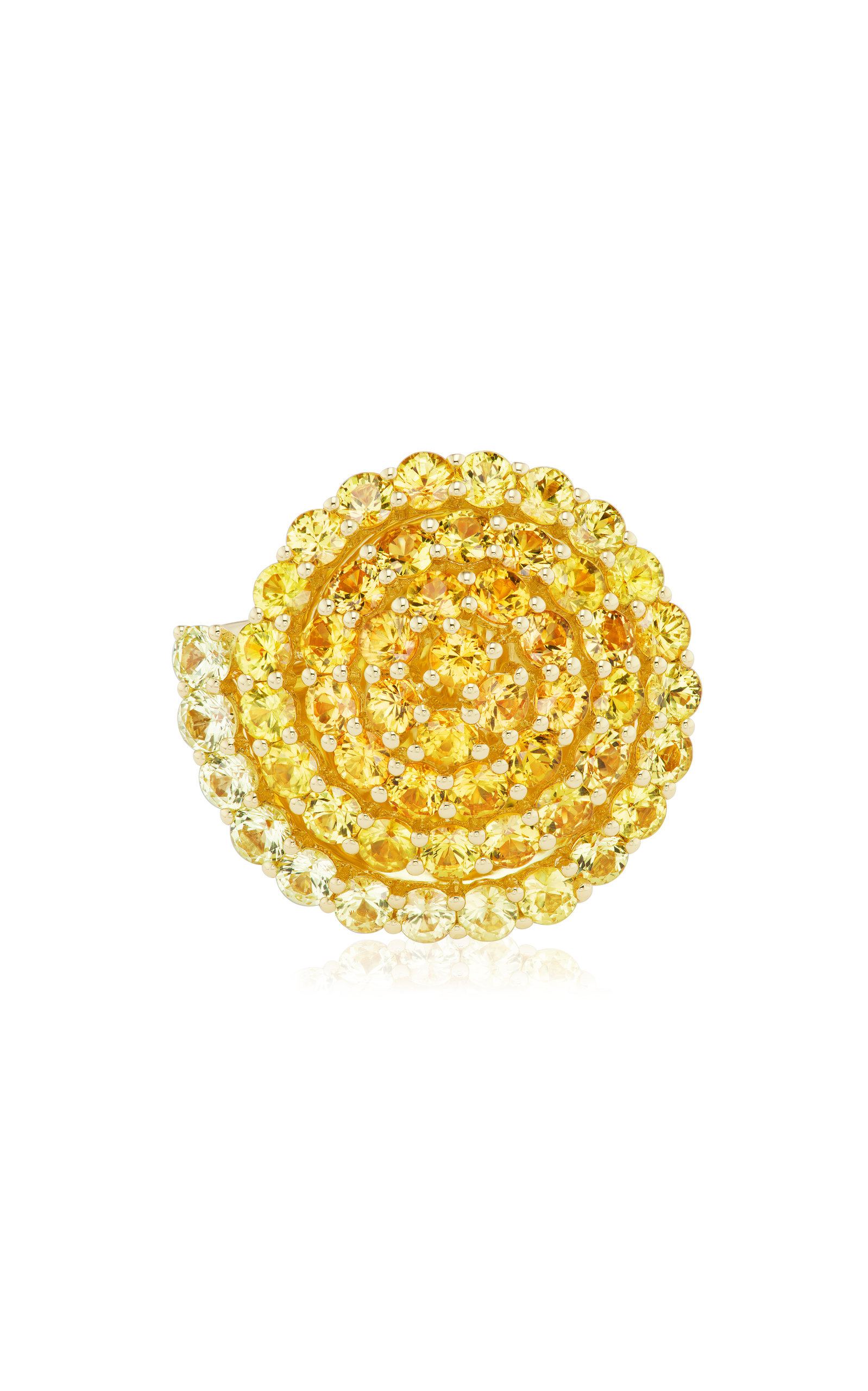 Emily P. Wheeler Women's Spiral 18K Yellow Gold Sapphire Ring