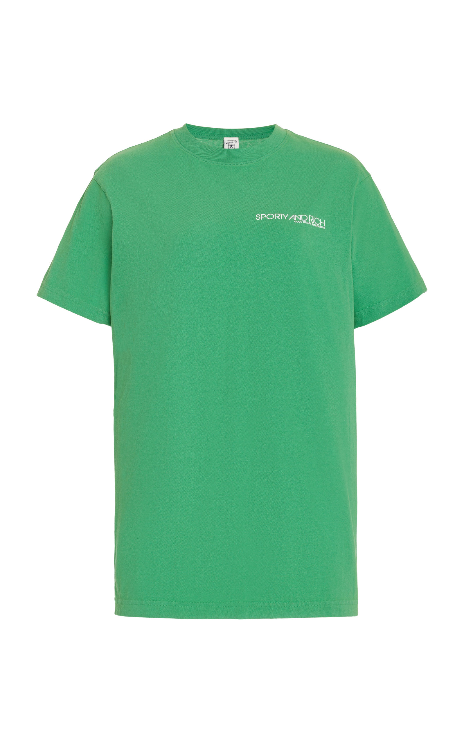Sporty & Rich - Women's Disco Cotton T-Shirt - Green - Moda Operandi