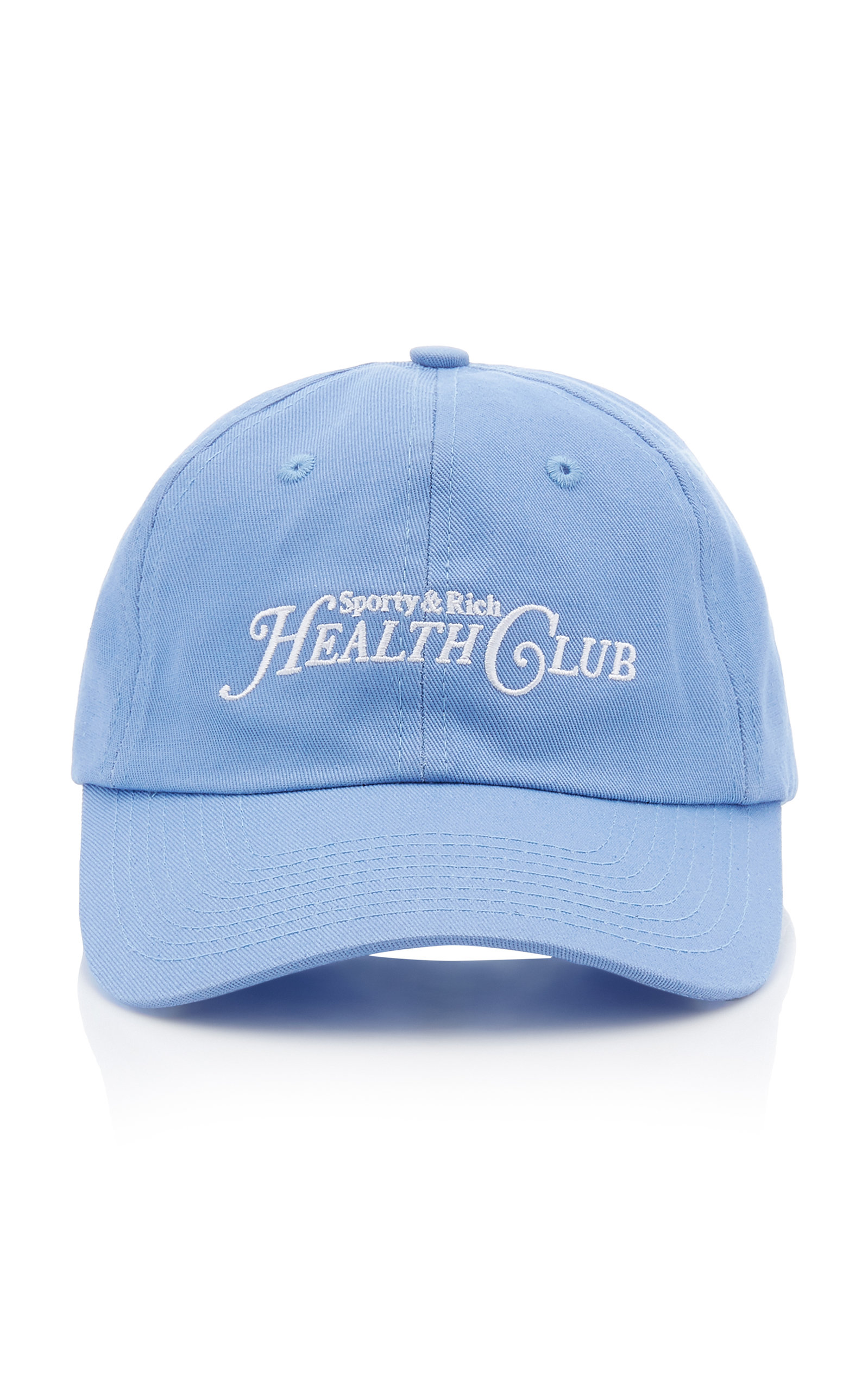 Sporty & Rich - Women's Rizzoli Cotton Baseball Hat - Blue - Moda Operandi