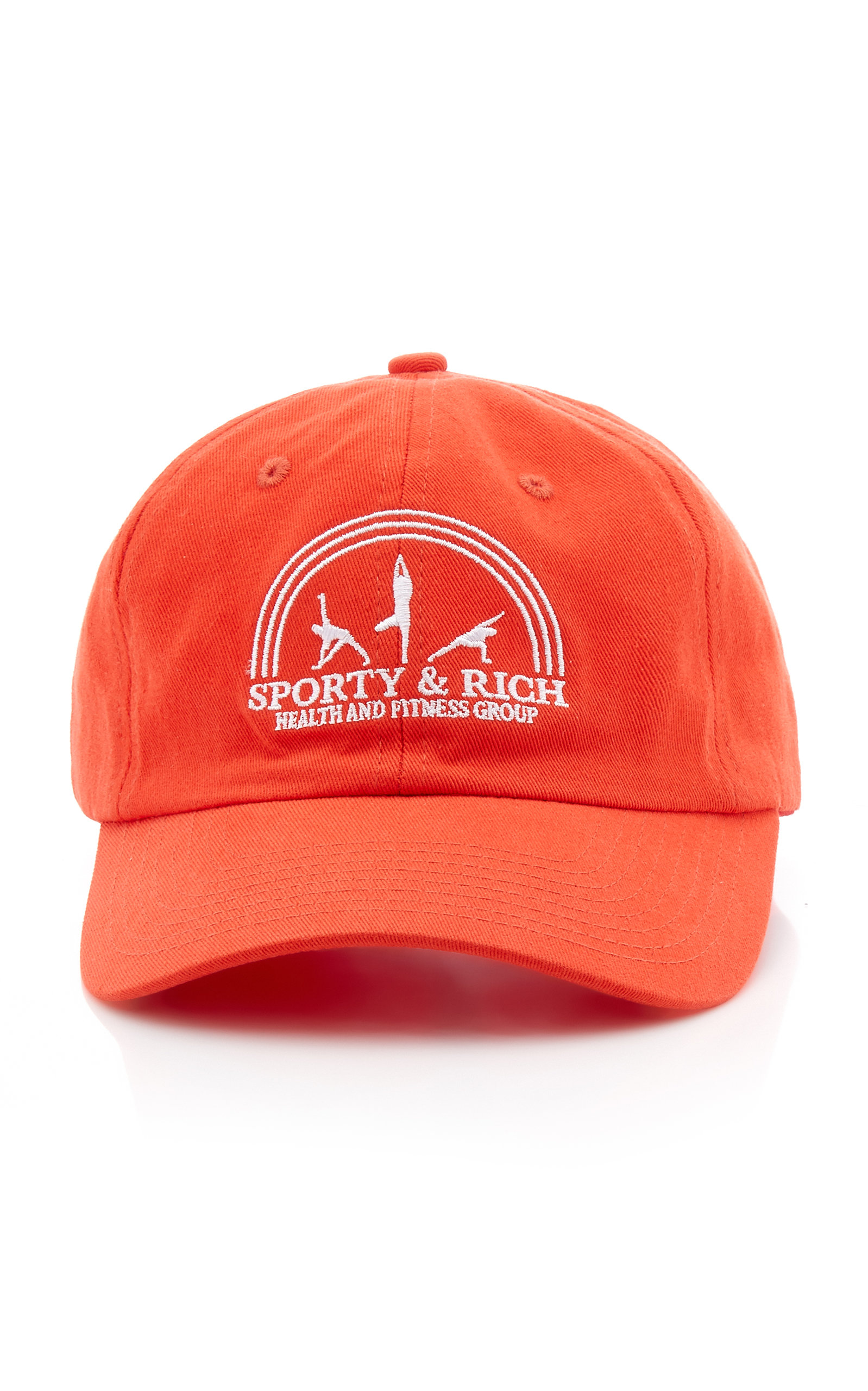 Sporty & Rich - Women's Fitness Group Cotton Baseball Hat - Red - Moda Operandi