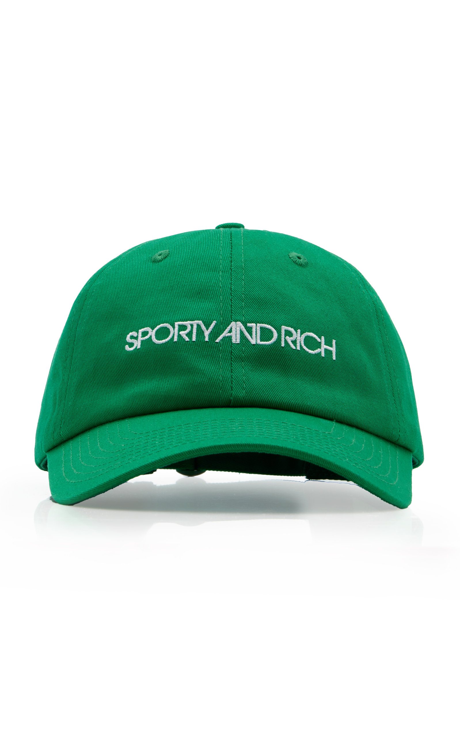 Sporty & Rich - Women's Disco Cotton Baseball Hat - Green - Moda Operandi