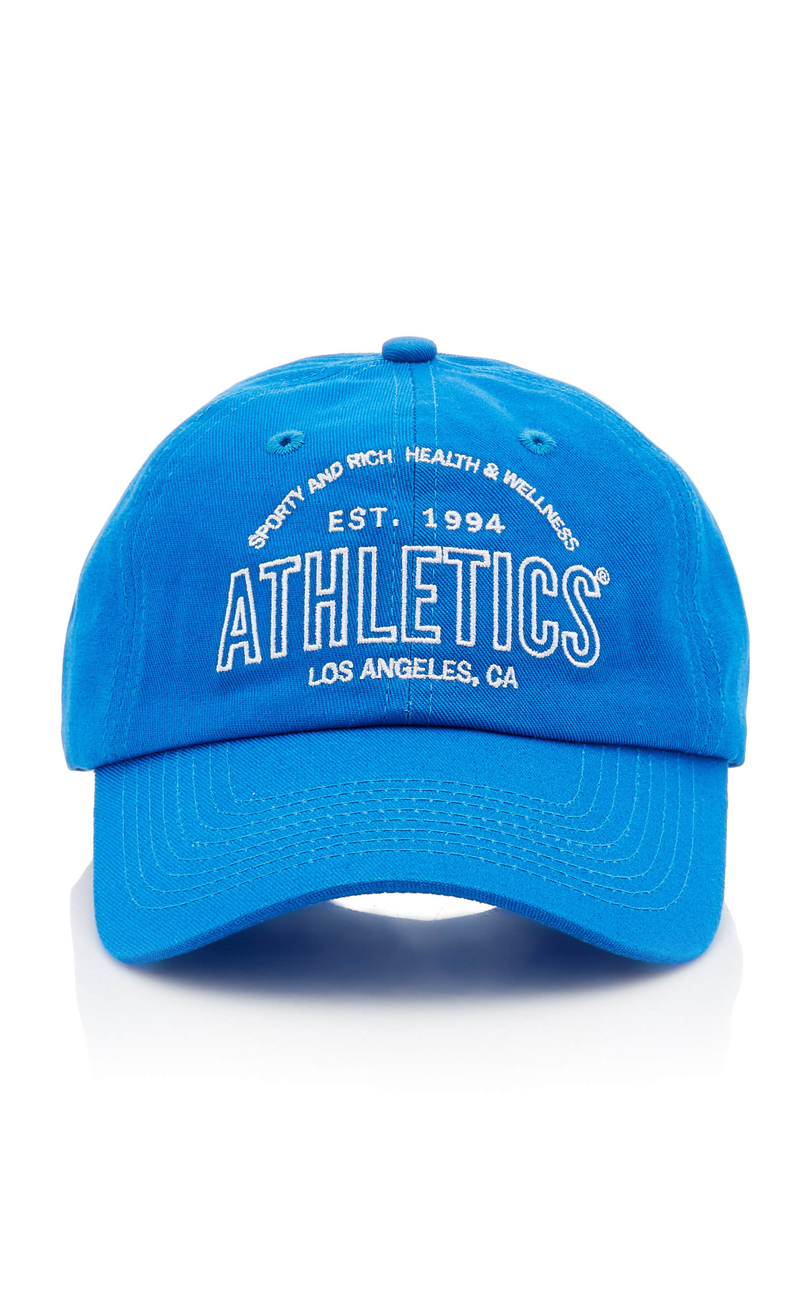 Sporty & Rich - Women's Athletics Cotton Baseball Hat - Blue - Moda Operandi